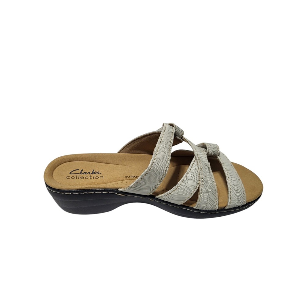 Clarks Women's Merliah Karli Sandal - White, Size 6 (EU 36.5), Leather & Comfort - Picture 14 of 15